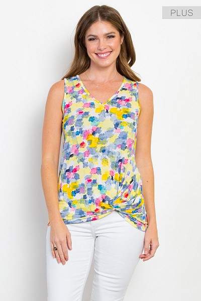 PT11340PLUS WRINKLE FREE SIDE KNOT TANK